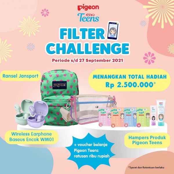Pigeon Teens Filter Challenge Berhadiah Total 2.5 Juta Rupiah