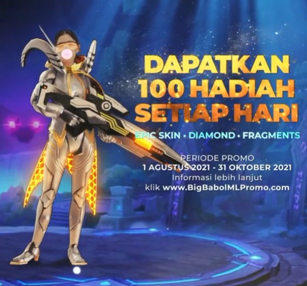 Promo BigBabol Dapatkan Hadiah ML Epic Skin, Diamonds & Fragment 