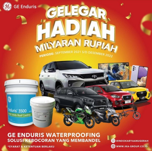 Promo GE Enduris Gelegar Hadiah Milyaran Rupiah Berhadiah Mobil