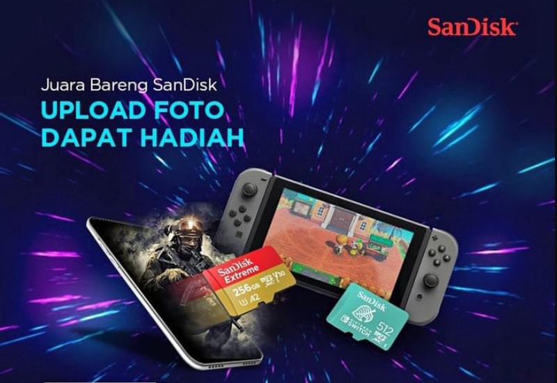 Promo Juara Bareng SanDisk Berhadiah Kursi, Mouse, Router Gaming, dll