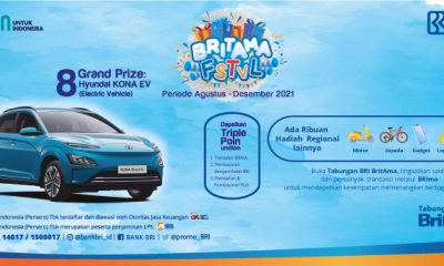 Undian BRITAMA FSTVL 2021 Grand Prize 8 Unit Mobil Listrik Hyundai Kona