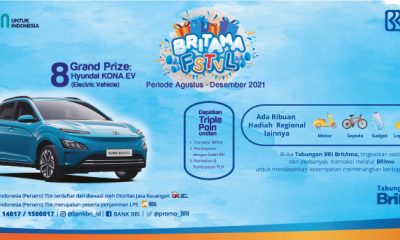 Undian BRITAMA FSTVL 2021 Grand Prize 8 Unit Mobil Listrik Hyundai Kona