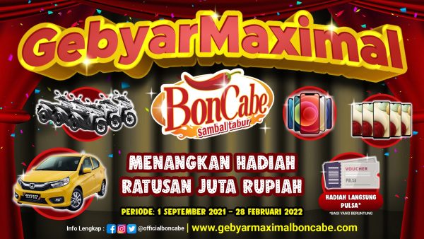 Undian Gebyar Maximal Boncabe Berhadiah Mobil Honda Brio