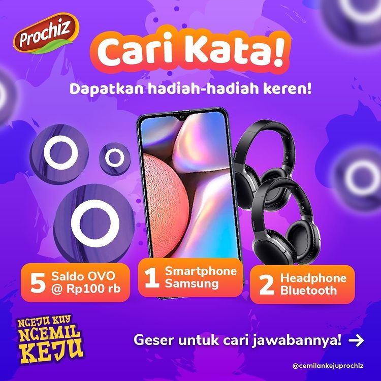 Giveaway Cari Kata Prochiz Berhadiah HP Samsung, Headphone & OVO