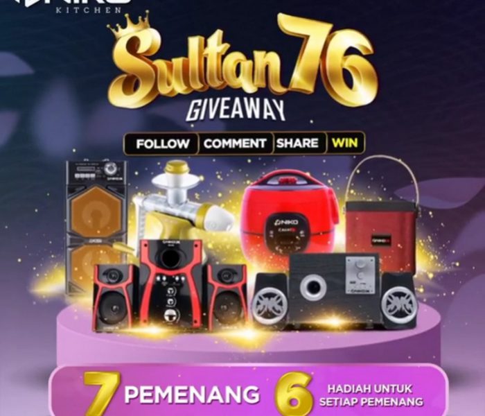 Giveaway Repost Sultan 76 Berhadiah 42 Produk Niko untuk 7 Pemenang