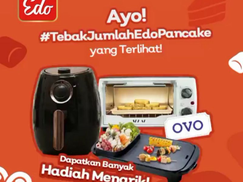 Giveaway Tebak Edo Pancake Berhadiah Air Fryer, Oven, Hotpot & Uang