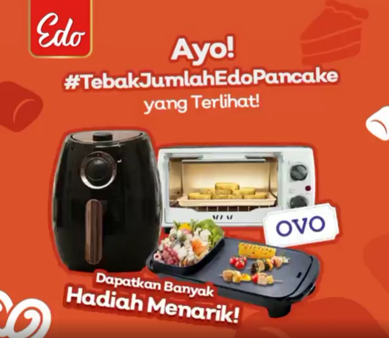 Giveaway Tebak Edo Pancake Berhadiah Air Fryer, Oven, Hotpot & Uang