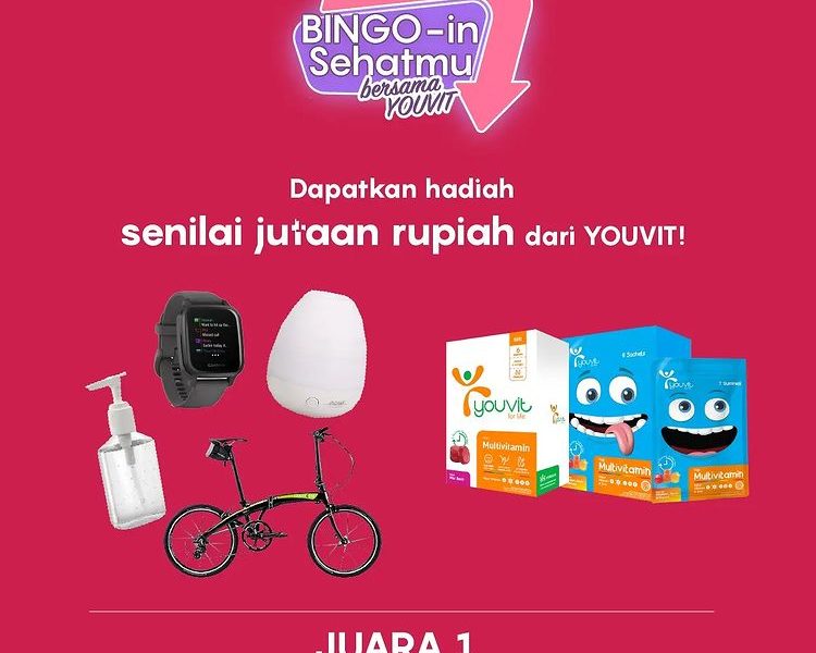 Challenge BINGO in Sehatmu Berhadiah Sepeda Lipat, Smartwatch, dll