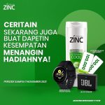 Kuis Do More ZINC Hadiah SAMSUNG Galaxy Active, JBL Go, Voucher