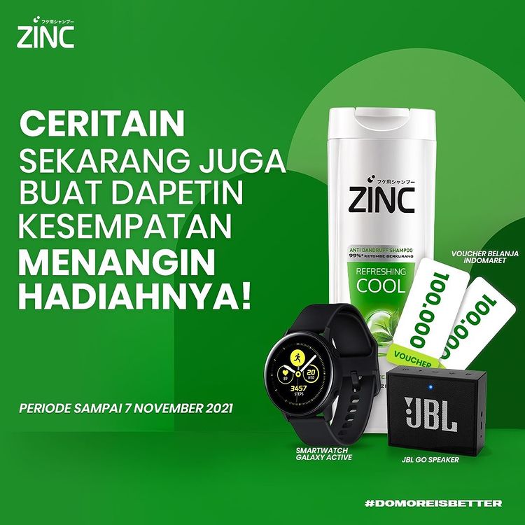 Kuis Do More ZINC Hadiah SAMSUNG Galaxy Active, JBL Go, Voucher