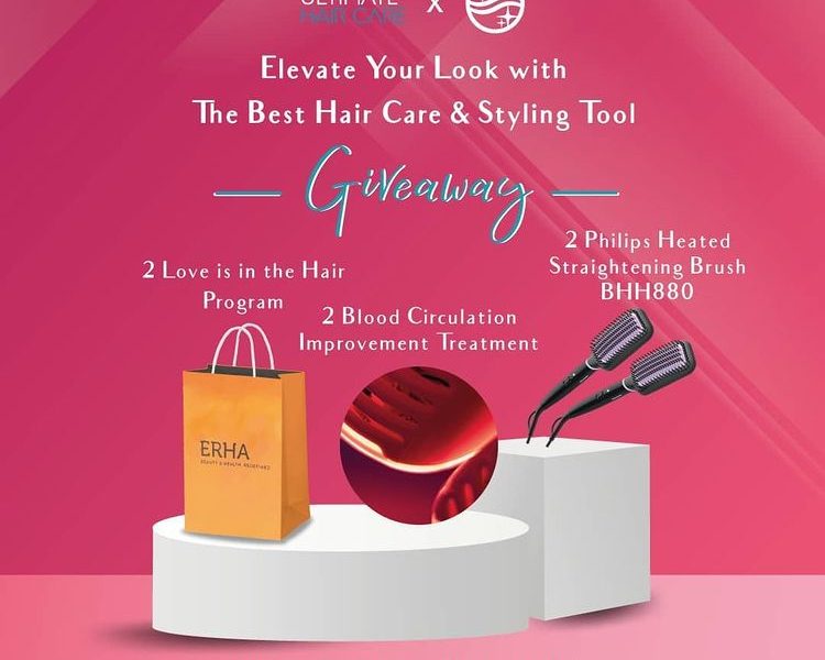 Kuis ERHA Ultimate Berhadiah 2 Philips Heated Straightening Brush BHH880