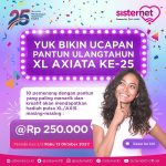 Kuis Pantun Ultah XL ke-25 Berhadiah Pulsa 2.5 Juta Untuk 10 Pemenang