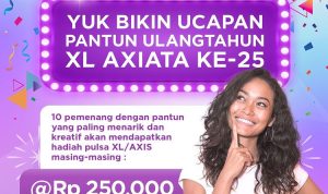 Kuis Pantun Ultah XL ke-25 Berhadiah Pulsa 2.5 Juta Untuk 10 Pemenang