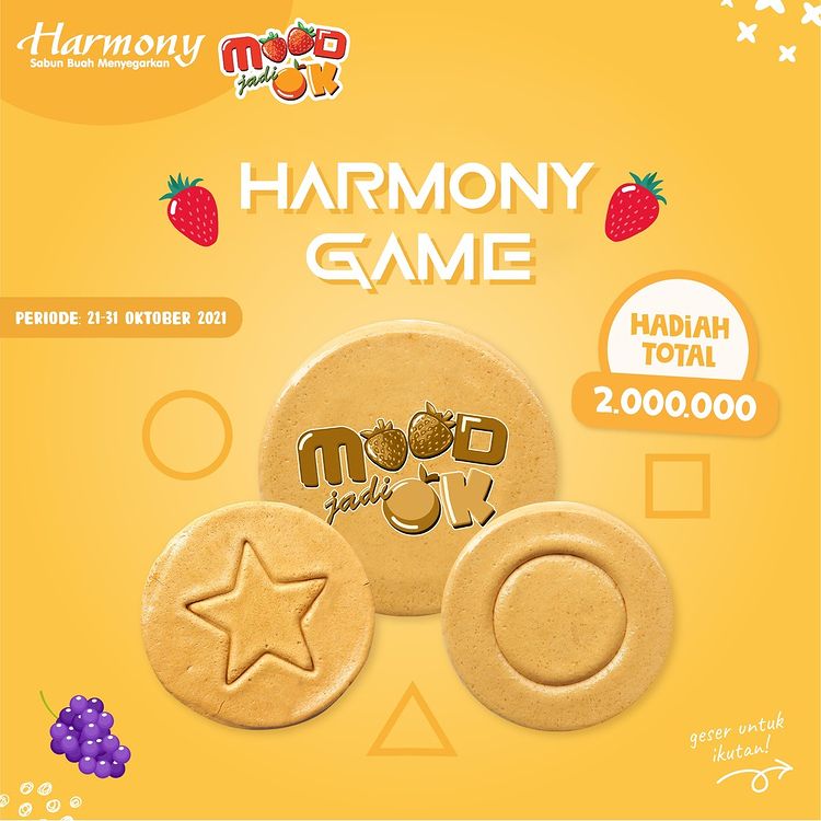 Kuis Screenshot Harmony Game Berhadiah OVO Total 2 Juta Rupiah