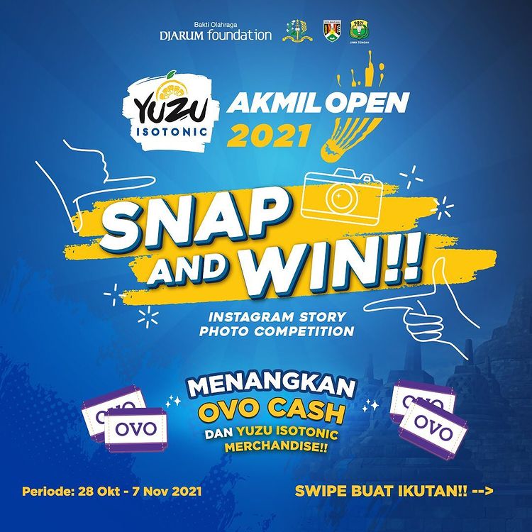 Kuis Story Nonton Yuzu Akmil Open 2021 Berhadiah OVO 1 Juta & Merch