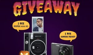 Kuis Trick Or Treat Fujishop Berhadiah Kamera Instax Mini 40 & Pocket