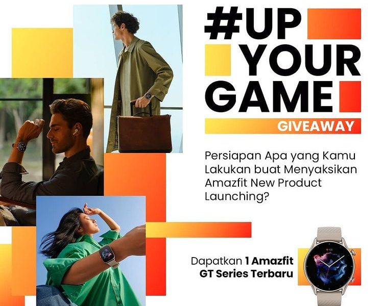 Kuis Up Your Game Berhadiah Smartwatch Amazfit GT Series Terbaru