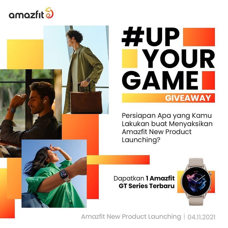 Kuis Up Your Game Berhadiah Smartwatch Amazfit GT Series Terbaru