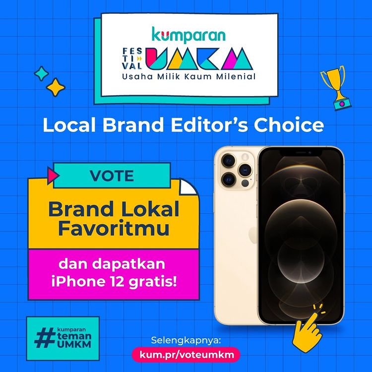 Kuis Vote Brand Lokal Favorit Berhadiah 1 unit iPhone 12