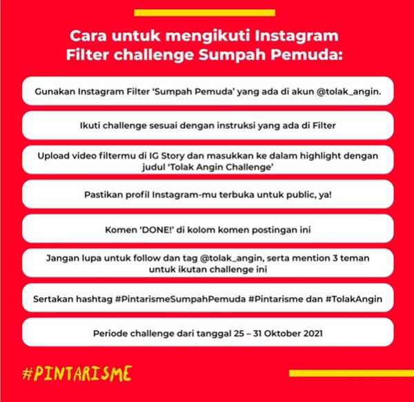 Lomba Filter IG Sumpah Pemuda Berhadiah Voucher MAP, Kaos & Produk-mekanisme