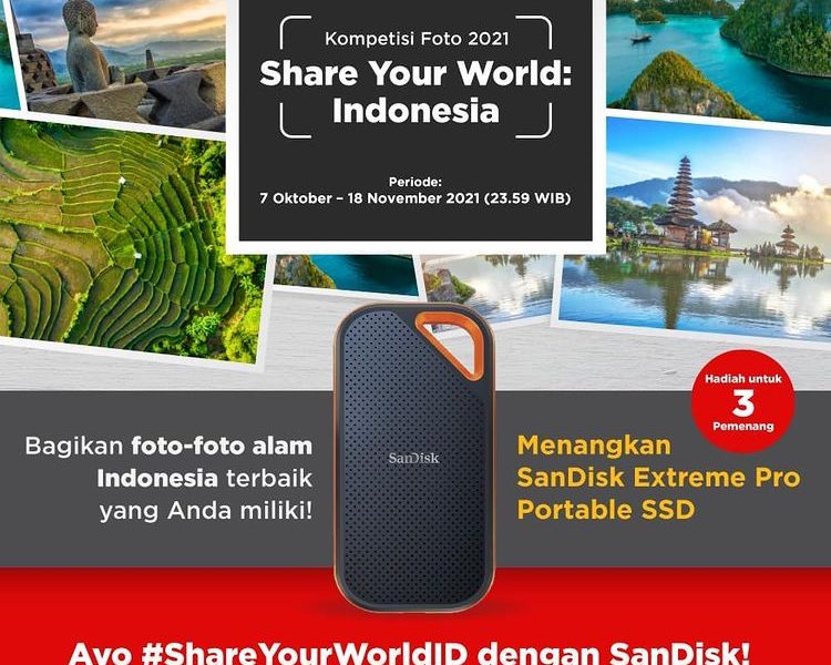 Lomba Foto Alam Indonesia Berhadiah 3 unit SanDisk Pro Portable SSD