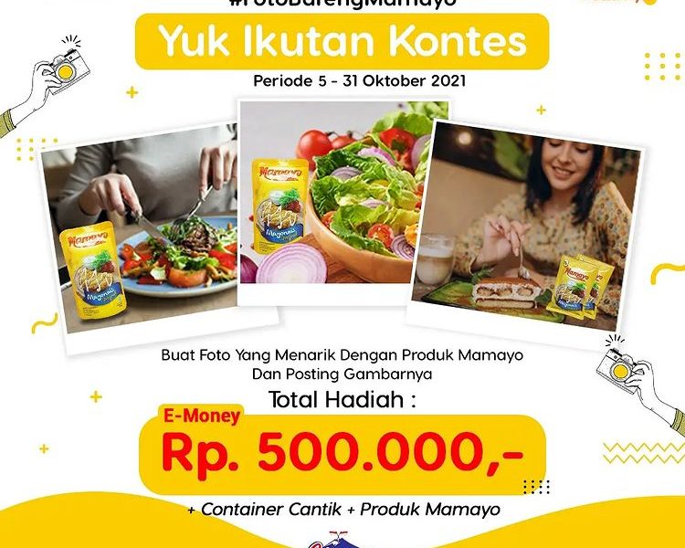 Lomba Foto Bareng Mamayo Berhadiah E-Money, Container & Produk