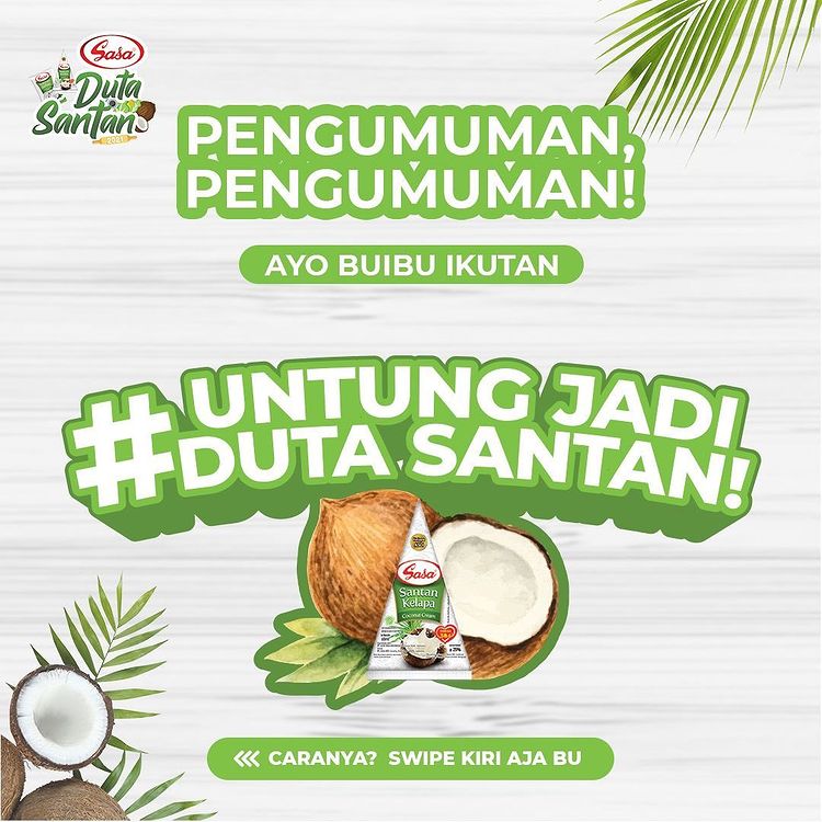 Lomba Foto Untung Jadi Duta Santan Berhadiah Modal Usaha, Kompor, dll