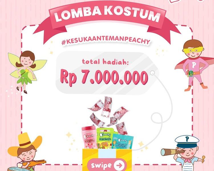 Lomba Kostum Anak Teman Peachy Berhadiah Total 7 Juta Rupiah