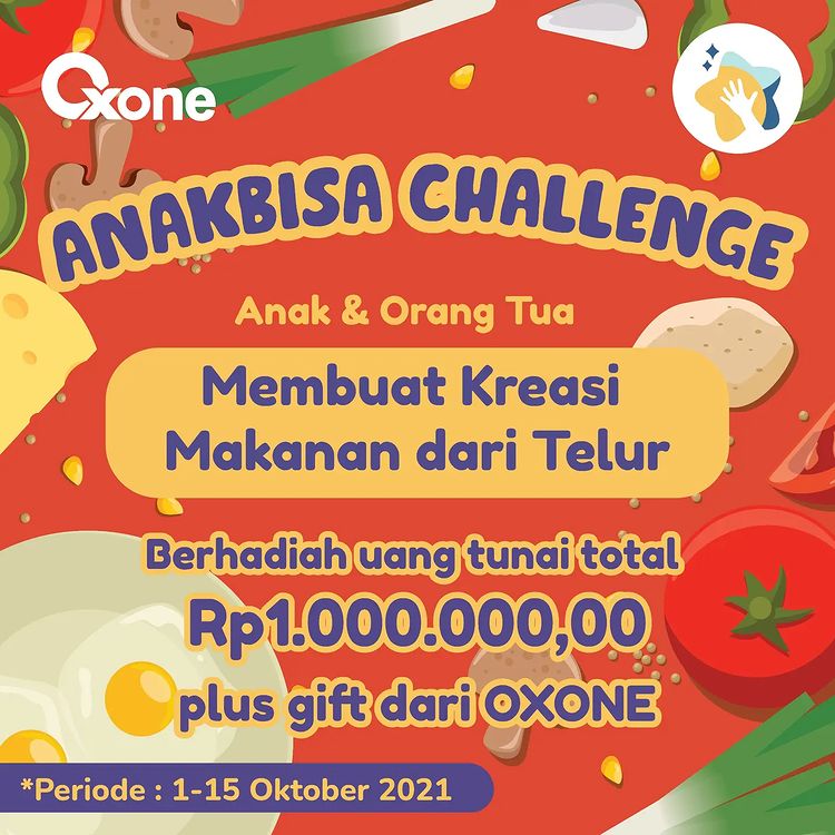 Lomba Kreasi Makanan dari Telur Berhadiah Uang Total 1 Juta + Gift Oxone