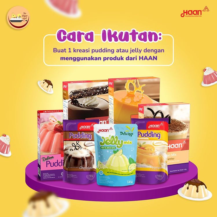 Lomba Kreasi Pudding Jelly Haan Berhadiah Peralatan Dapur Menarik!