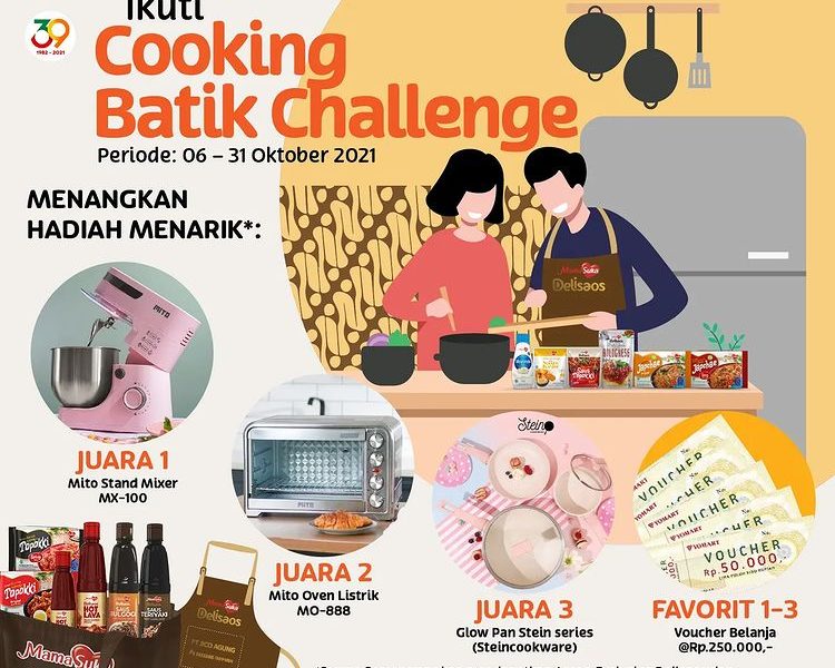 Lomba Masak Batik Berhadiah Stand Mixer, Oven, Glow Pan & Voucher