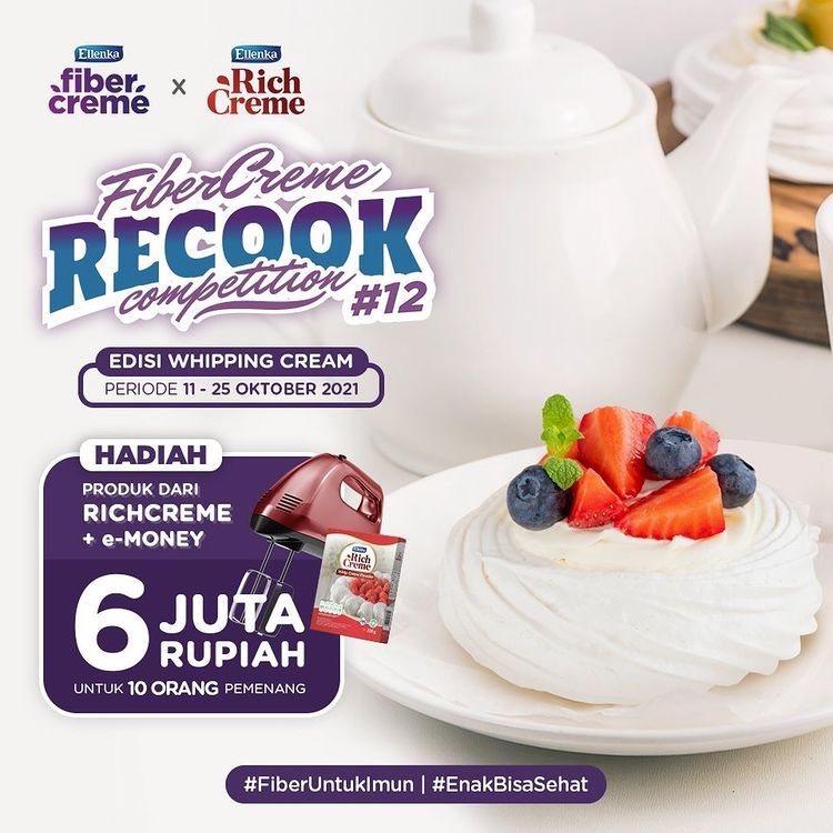 Lomba Recook Whipping Cream Berhadiah Produk + E-Money Total 6 Juta