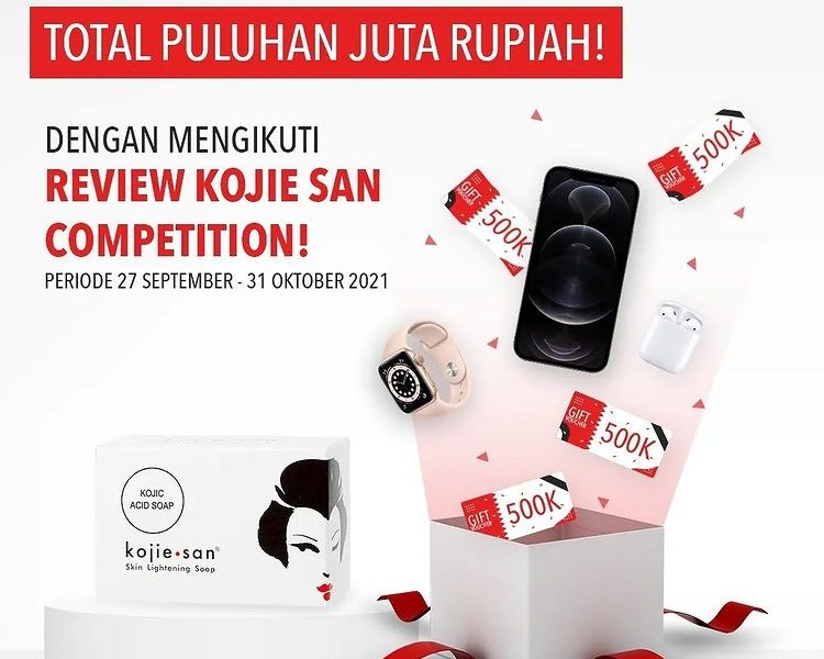 Lomba Review Kojie San Berhadiah iPhone 12 Pro, Apple Watch, Airpods, dll