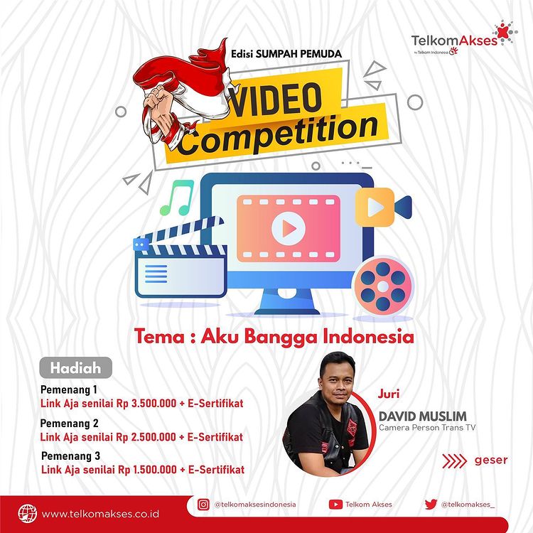 Lomba Video Aku Bangga Indonesia Berhadiah Total 7.5 Juta