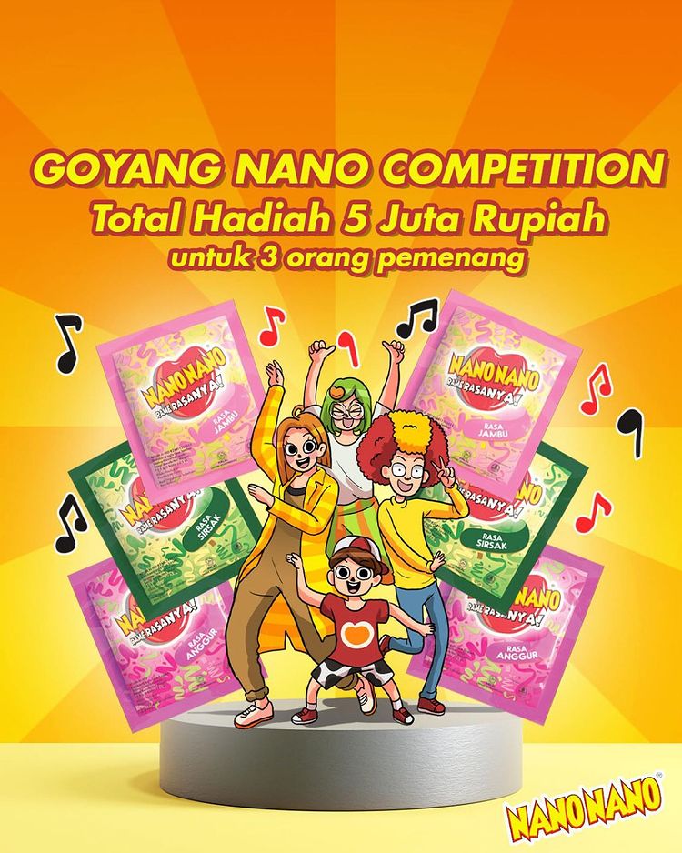 Lomba Video Goyang Nano Berhadiah Total 5 Juta untuk 3 Juara