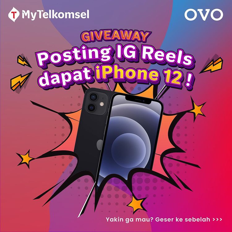 Lomba Video IG Reels MyTelkomsel Berhadiah iPhone 12