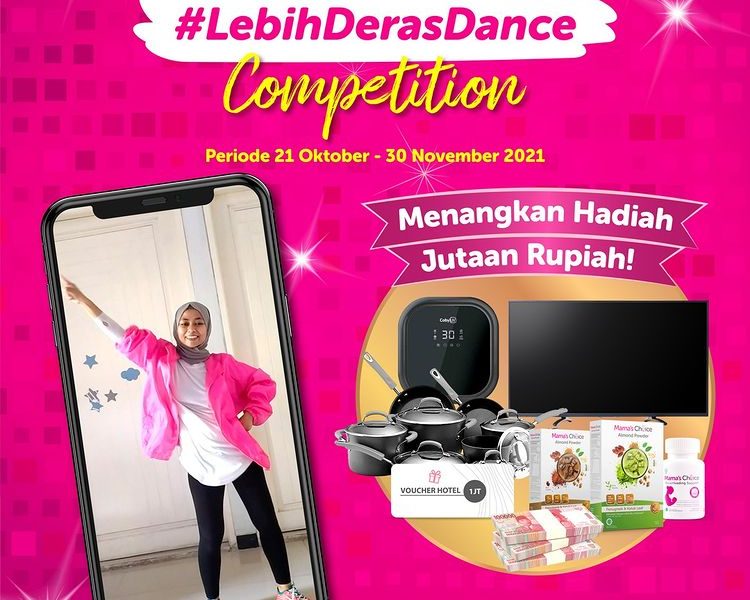Lomba Video Lebih Deras Dance Berhadiah Uang, Smart TV, Sterilizer, dll