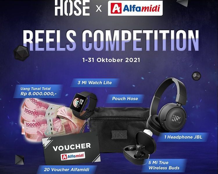Lomba Video Reels HOSE x Alfamidi Berhadiah Uang 8 Juta, Mi Watch, dll