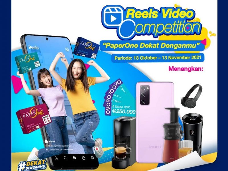 Lomba Video Reels PaperOne Berhadiah SAMSUNG S20 FE dan Lainnya