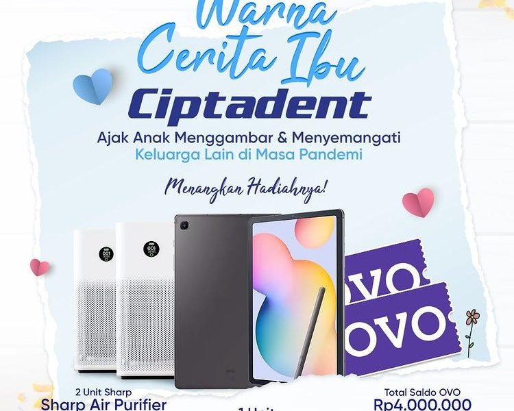 Lomba Warna Cerita Ibu Ciptadent Berhadiah Samsung Tab A7, Air Purifier, dll