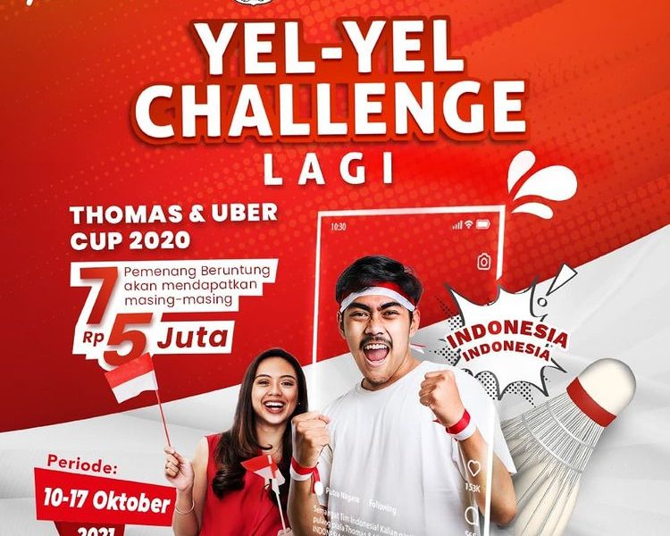 Lomba Yel-Yel Thomas & Uber Cup 2020 Berhadiah E-Money Total 35 Juta