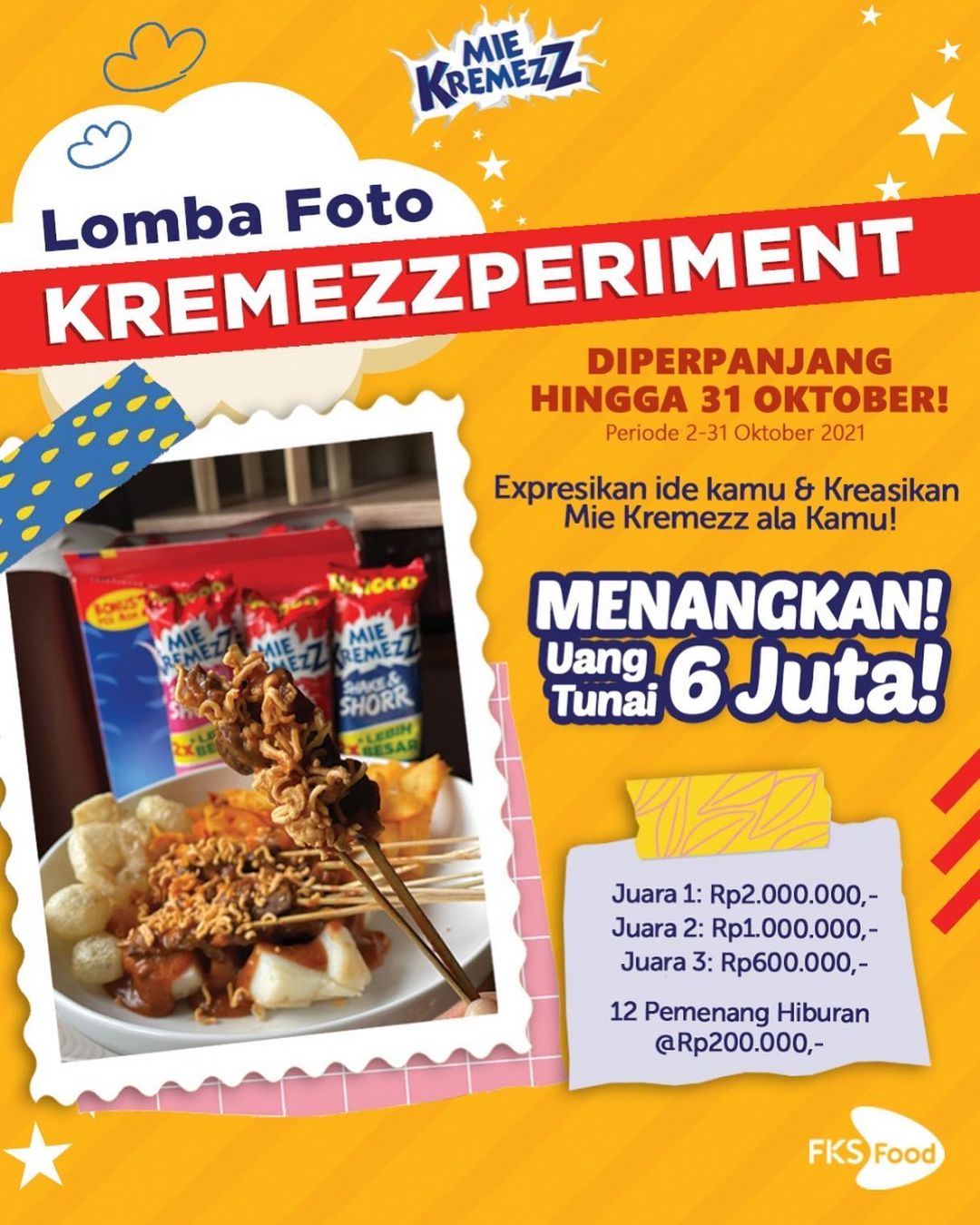 Lomba foto Kremezzperiment Berhadiah Uang Tunai Total 6 Juta Rupiah