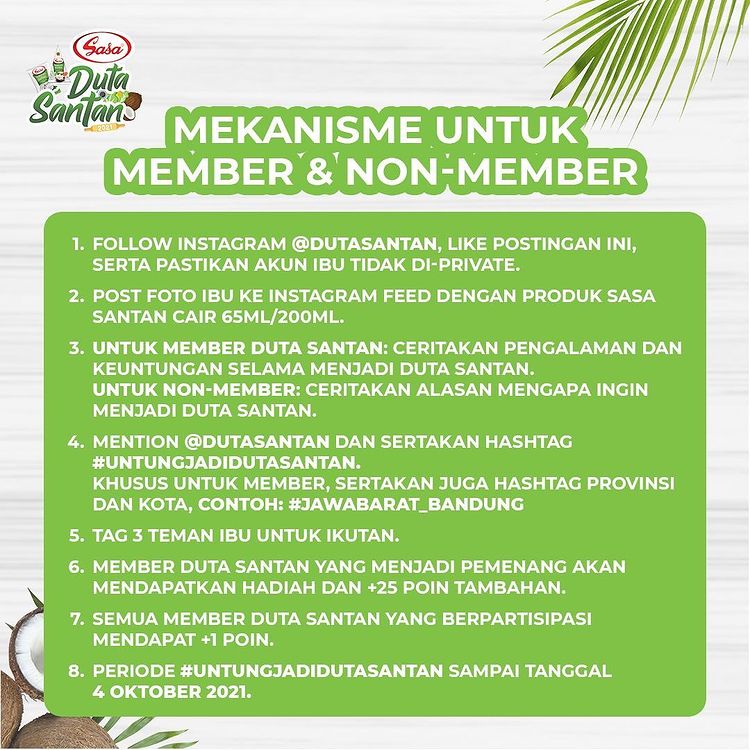 Mekanisme Lomba Foto Untung Jadi Duta Santan Berhadiah Modal Usaha, Kompor, dll