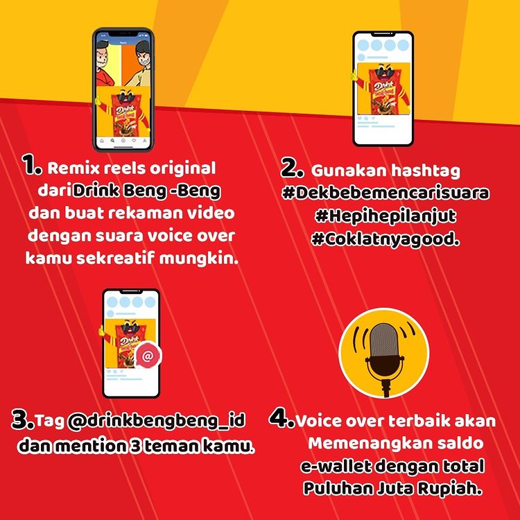 Mekanisme Lomba Remix Reels Dek Bebe Mencari Suara Berhadiah Saldo Total 30 Juta