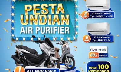 Pesta Undian Air Purifier Daikin Berhadiah All New NMax, Fino Premium, dll