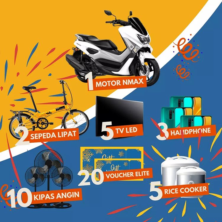 Promo Gebyar Undian Elite PVC Plafon Berhadiah Motor Yamaha NMax