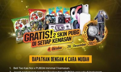 Promo Tao Kae Noi x PUBG Berhadiah iPad Pro Gen-4, UC, Earphone, dll