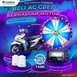 Undian AC Gree Hadiah Motor, Slow Cooker, Oven & Cashback Per Minggu