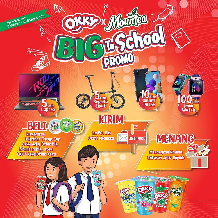 Undian Okky Mountea Berhadiah Laptop, Sepeda Lipat, Smartphone, dll