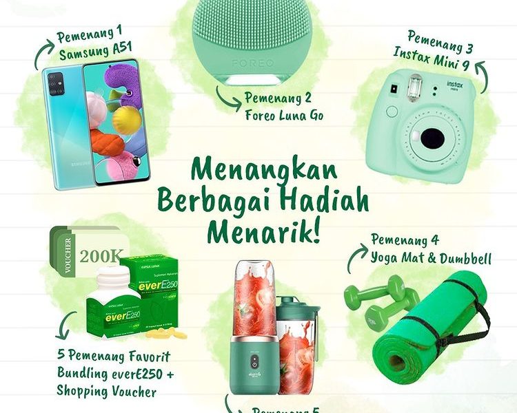 Hadiah Challenge EverE Day Cantik Sehat Berhadiah Total 10 Juta Rupiah
